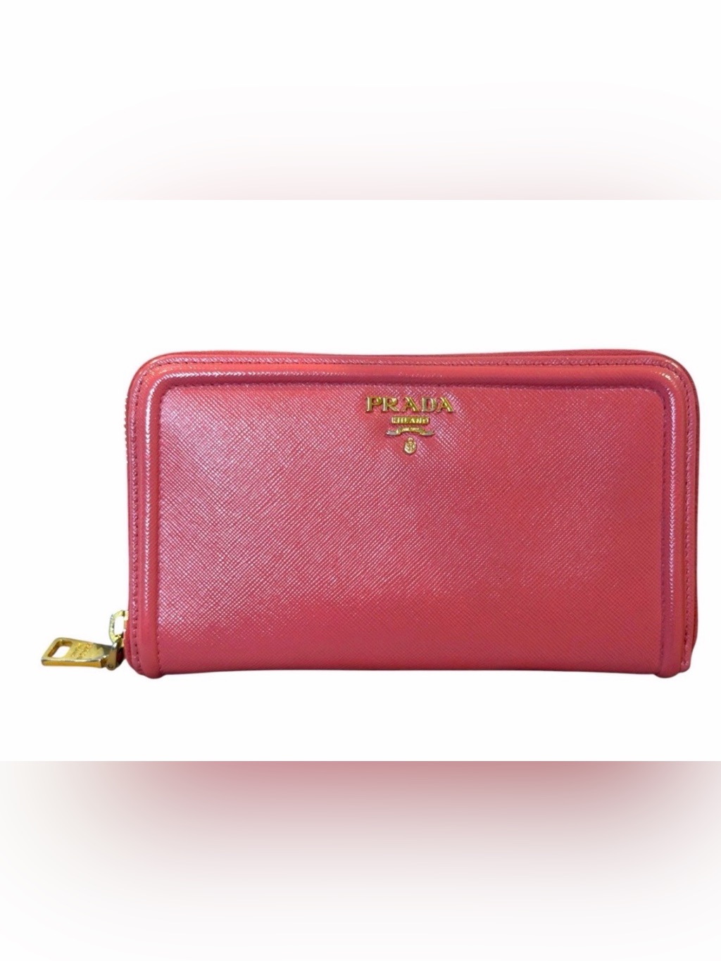 Prada Saffiano Zip Wallet
